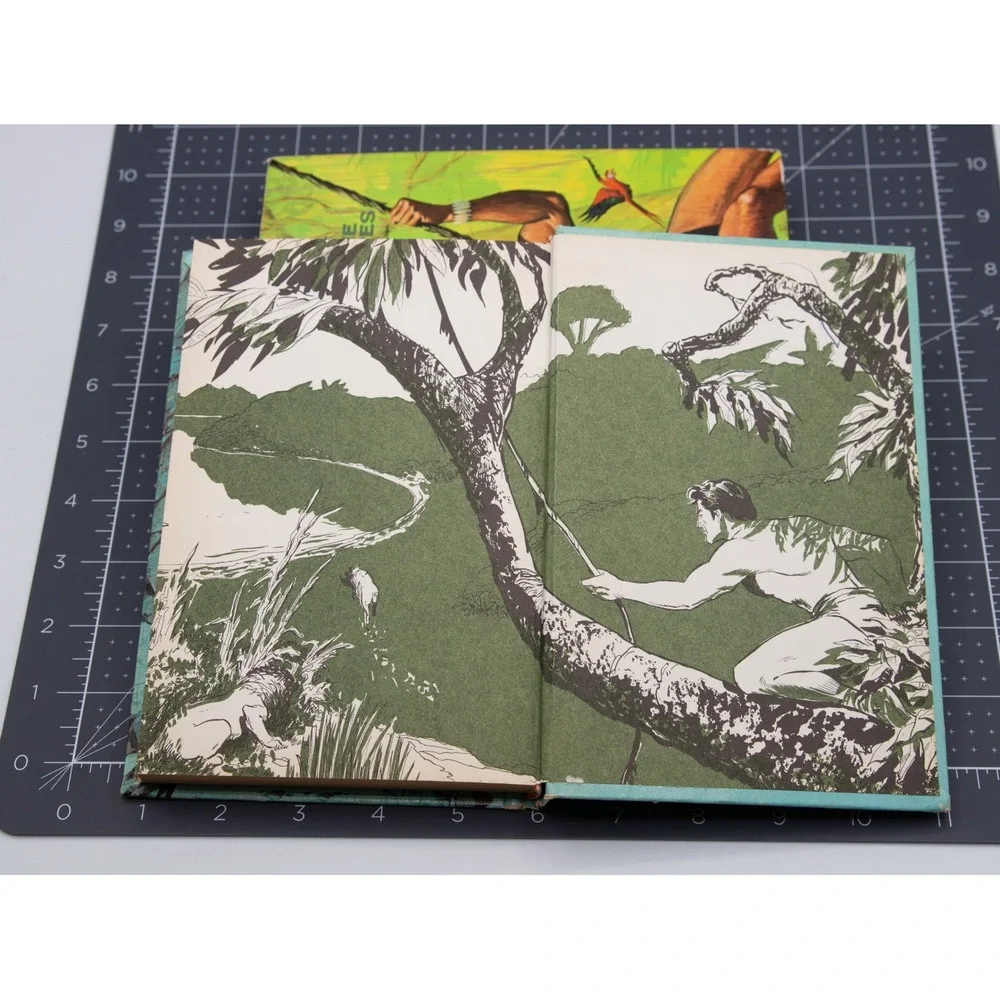 Vintage Tarzan Book Set Whitman Edgar Rice Burroughs Apes & Return 60s Hardcover